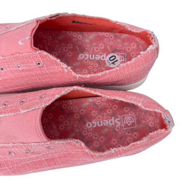 Spenco Santa Maria Slip On Sneakers Womens Size 10 Pink Canvas Low Top Round Toe - Picture 9 of 10